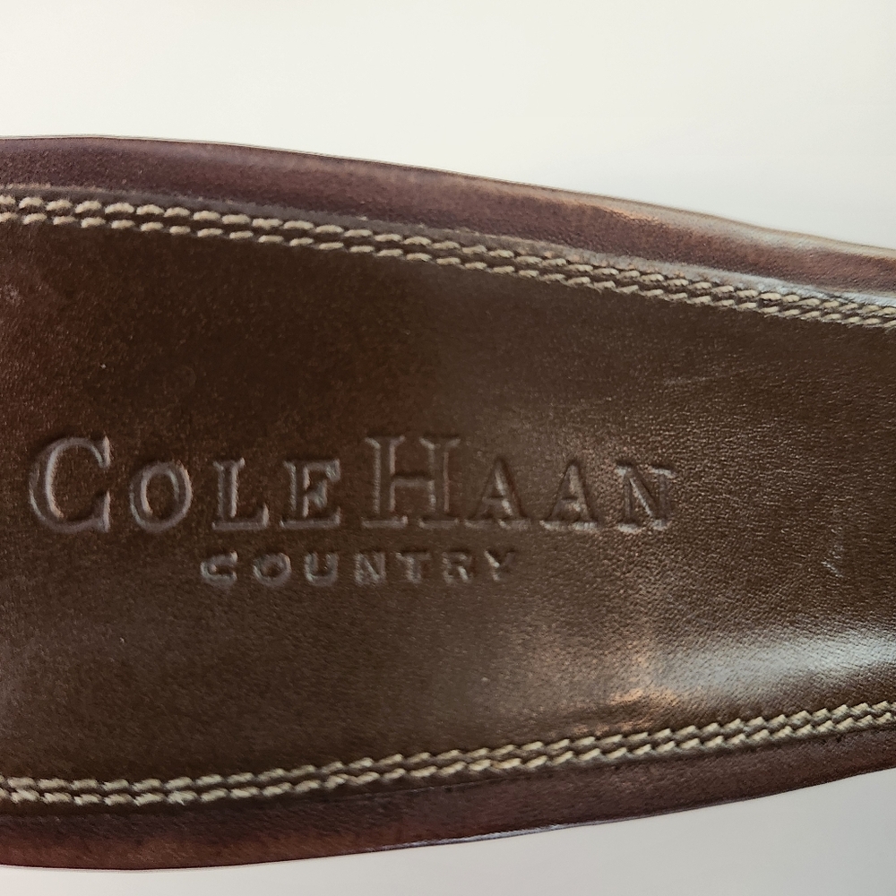 Cole Haan Country Women's Sz 9 Brown Leather Mule Slip On 2.25" Heels - Picture 7 of 7